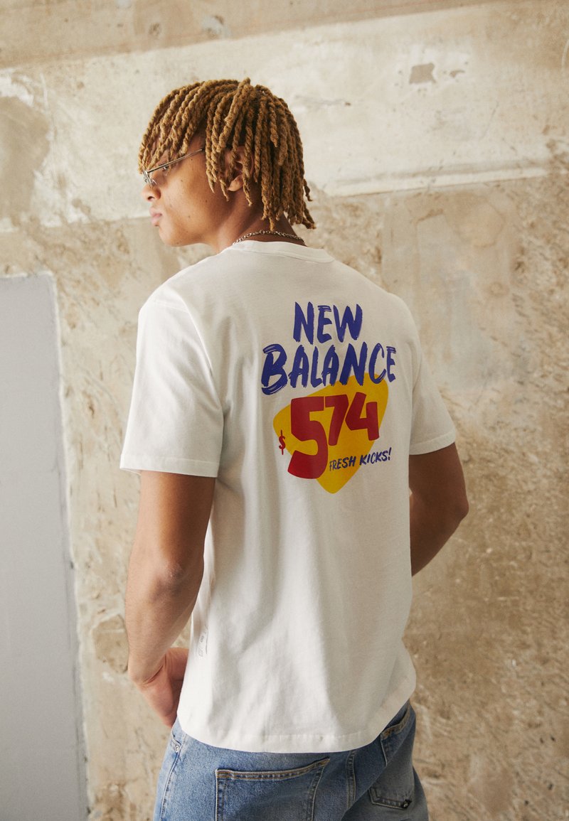New Balance ESSENTIALS NOVELTY - T-shirts print - white/hvid - Zalando.dk