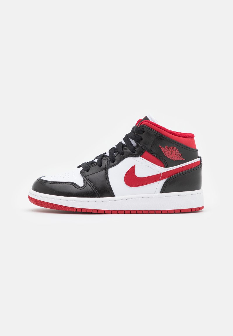 Jordan AIR JORDAN 1 MID BG V2 - Scarpe da basket - white/gym  red-black/bianco - Zalando.it Jordan AIR JORDAN 1 MID BG V2 - Scarpe da basket - white/gym  red-black/bianco - Zalando.it