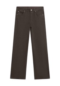 MID-RISE FULL LENGTH - Jean droit - mottled dark brown