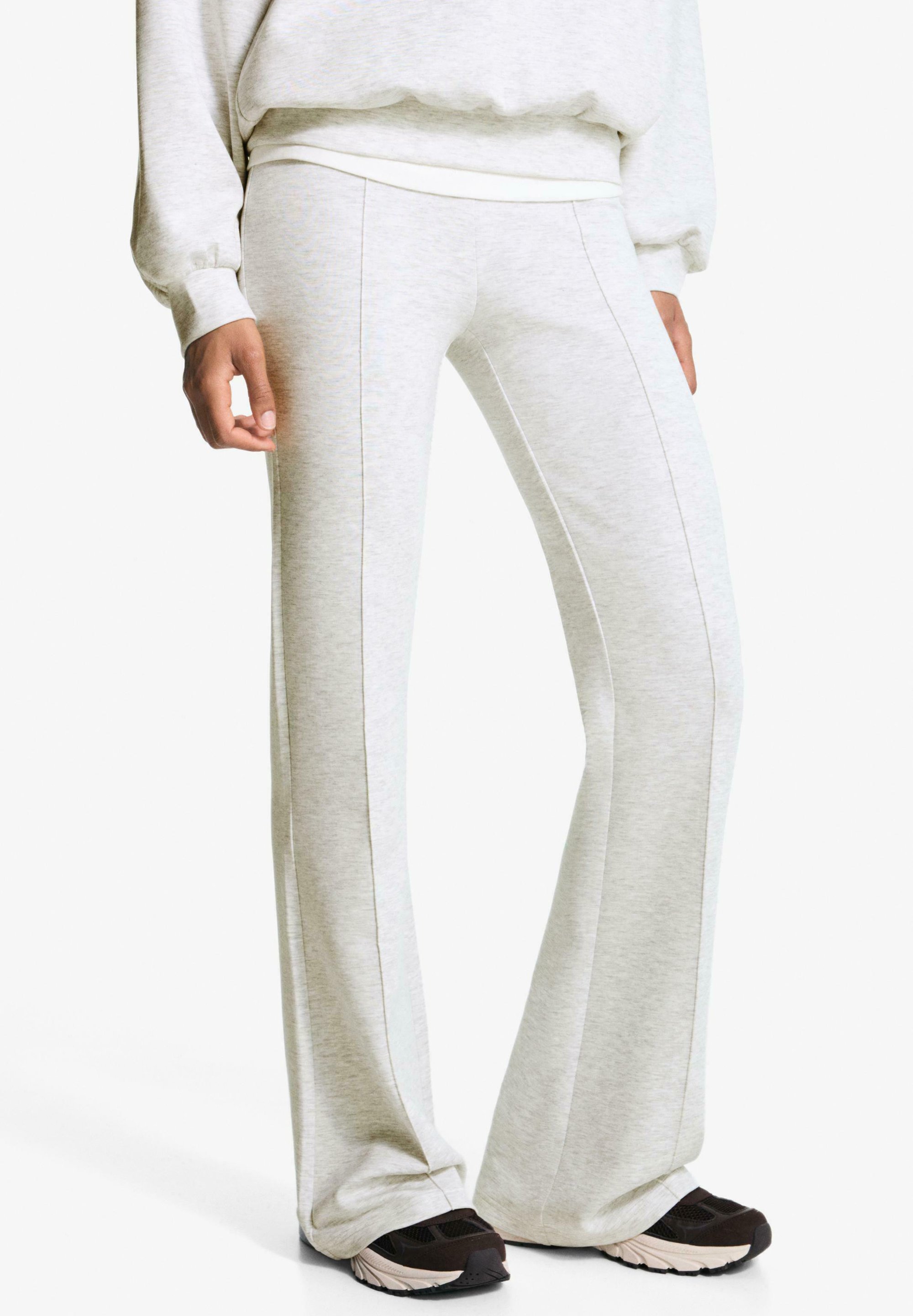 Bershka FLARED Pantaloni sportivi dark grey/grigio scuro