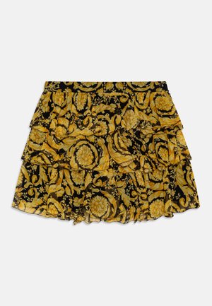 SKIRT GEORGETTE BAROCCO KIDS - Jupe trapèze - nero/oro