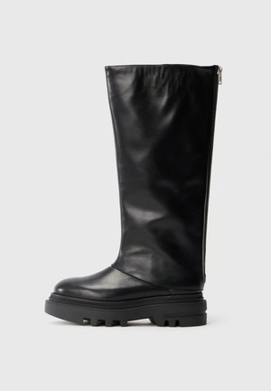 MAXIE HIGH BOOT - Botas con plataforma - black