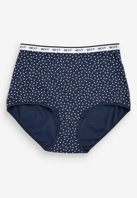 Next MONO PRINT RICH LOGO KNICKERS FOUR PACK - Tanga - navy/pink spot