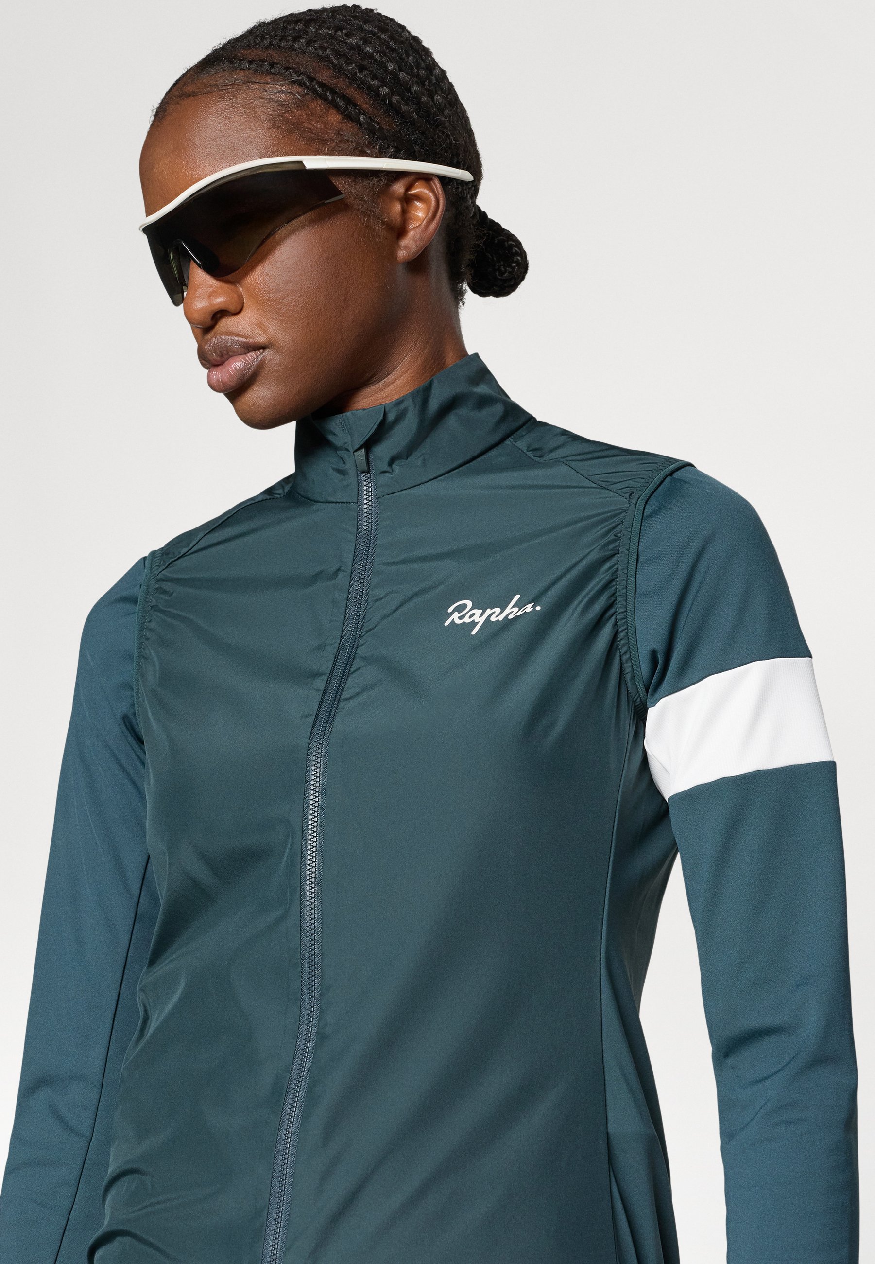 Rapha WOMENS CORE GILET - Waistcoat - forest green/white/dark