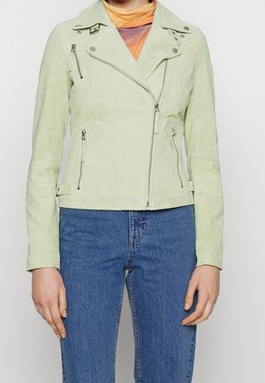 Freaky Nation Leren jas - mint