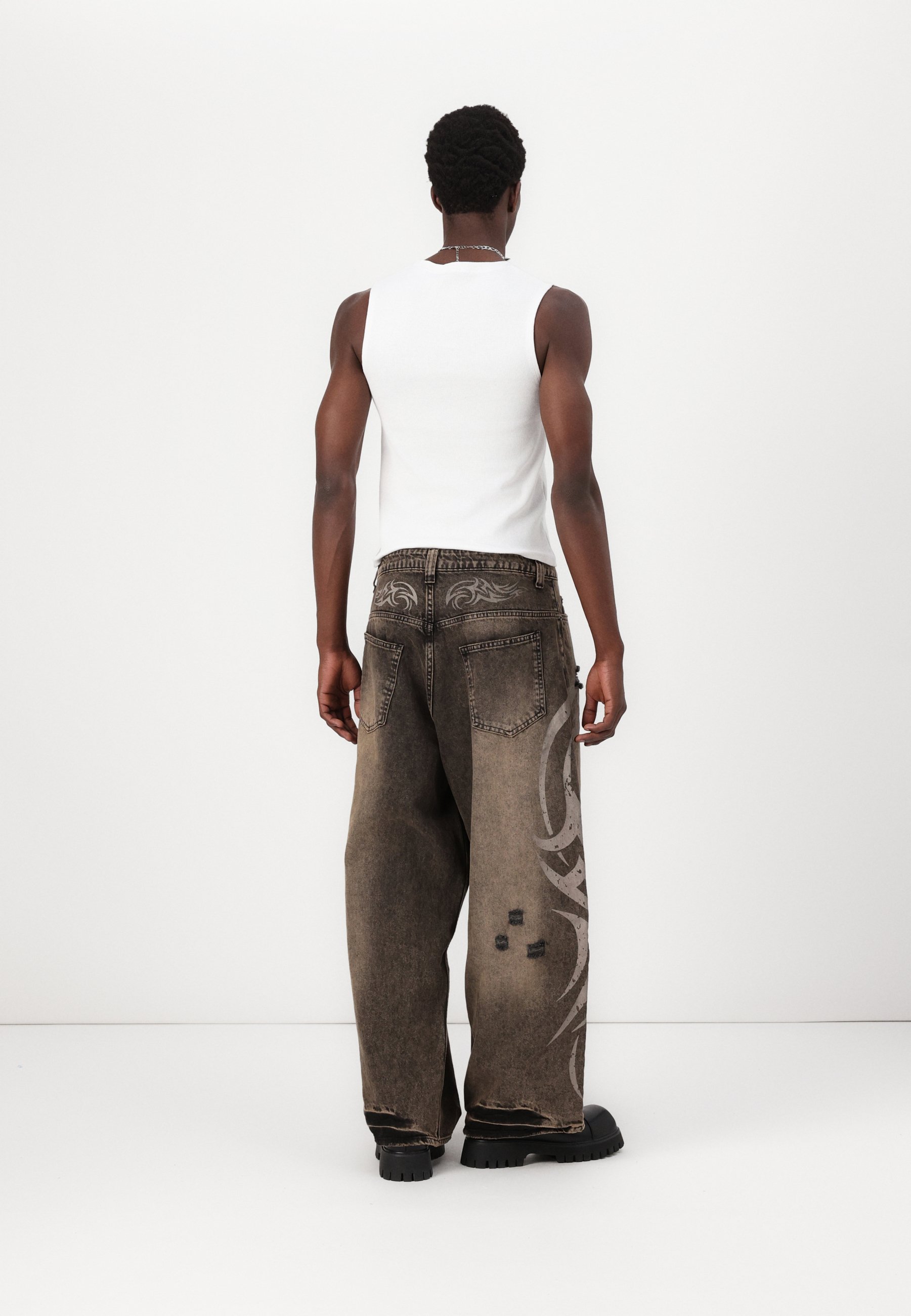 Jaded London BLADE COLOSSUS UNISEX - Baggy Jeans - brown - Zalando
