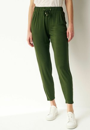 JOGGERS TALL - Treniņtērpa apakšdaļas - dark khaki green