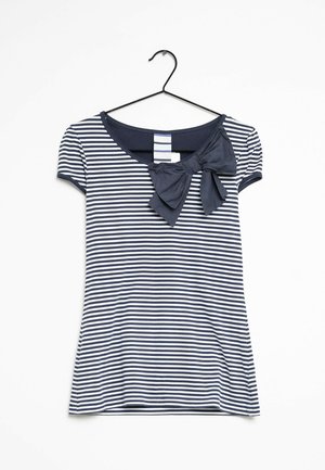 Next T-shirt print - blue/white