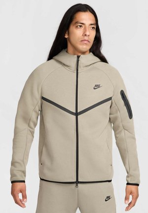 TECH - Felpa con zip - light army black