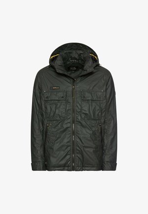 camel active, KAPUZENJACKE MIT GESTEPPTEM FUTTER - Winterjas - dark olive green