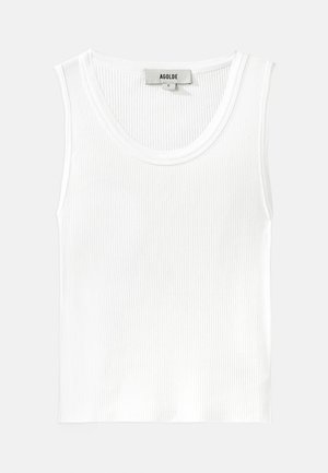 Agolde SHRUNKEN POPPY TANK - Top - white