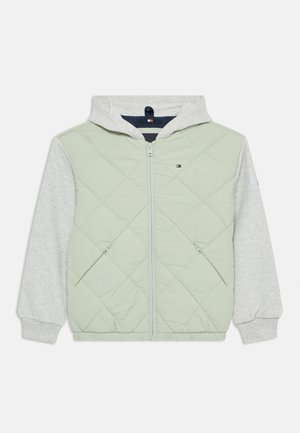 Tommy Hilfiger MIX MEDIA QUILTED JACKET - Chaqueta de entretiempo - misty sage