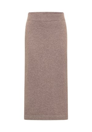 MIT STRUKTURDETAILS - Jupe crayon - braun