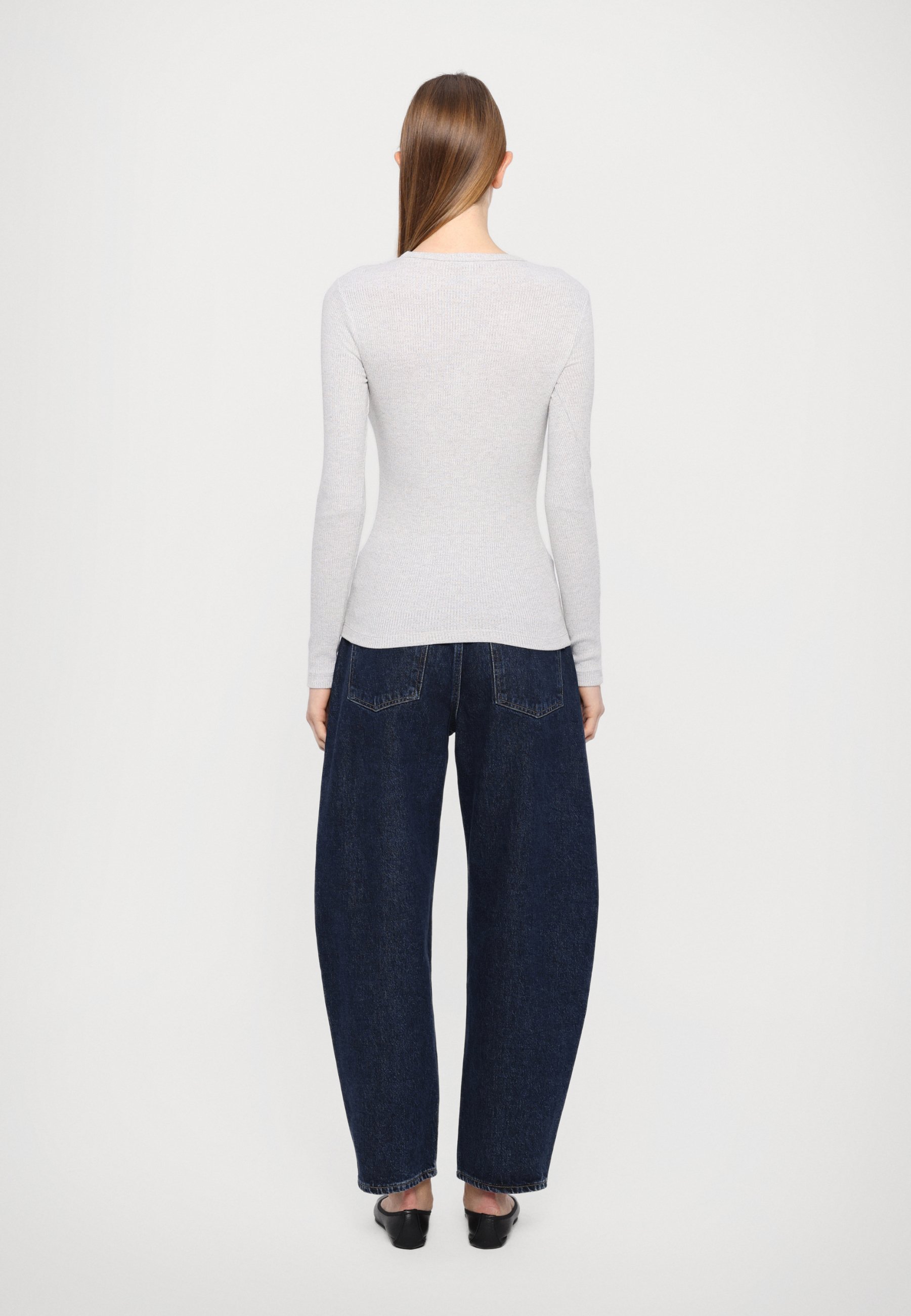 売れ筋商品|||アゴルド Tシャツ レディース トップス DELPHI SLIM TEE - Long sleeved top - brushed grey heather Agolde DELPHI SLIM TEE - Long sleeved top - brushed grey