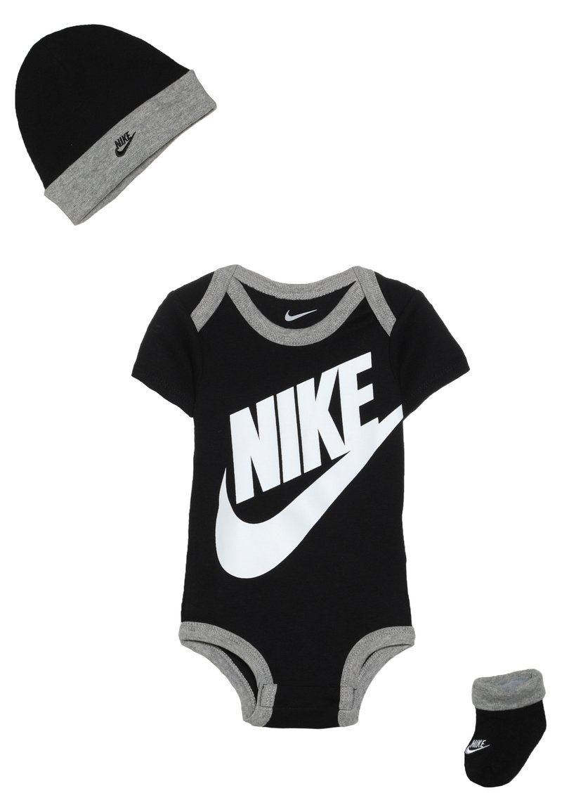 Nike Sportswear FUTURA LOGO HAT BOOTIE BABY SET - Body - black/schwarz