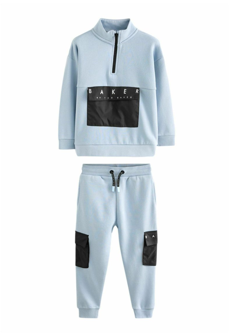 Baker by Ted Baker FUNNEL ZIP NECK AND JOGGERS SET- REGULAR FIT - Melegítő - blue