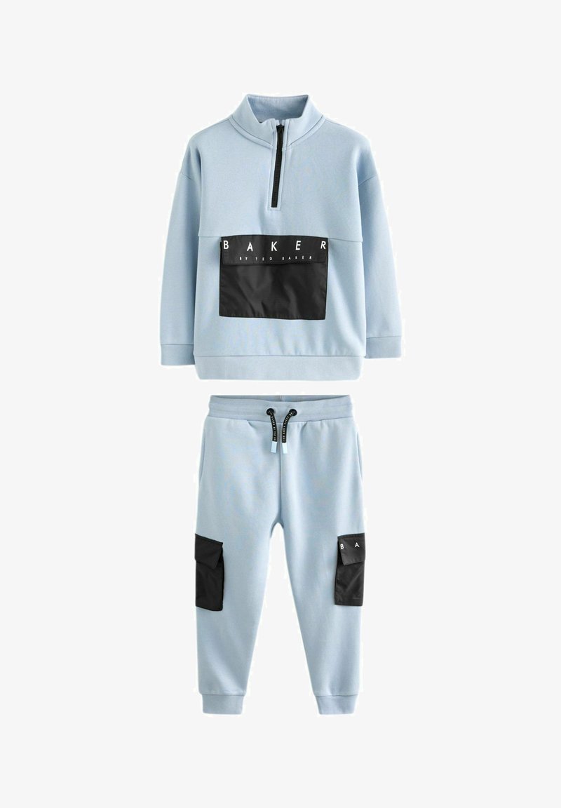 Baker by Ted Baker FUNNEL ZIP NECK AND JOGGERS SET- REGULAR FIT - Melegítő - blue