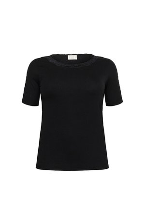 Kaffe Curve KCJUNNA - Print T-shirt - black deep