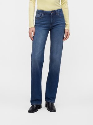 ONLY, Straight fit ONLBLUSH Mid waist - Vaqueros rectos - dark blue denim