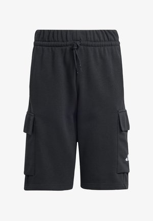 Sorte atletiske shorts fremstillet af en bomuldsblanding med elastisk talje, snøre og to sidelommer. Har logo på underbenet.