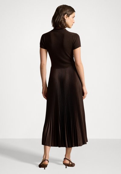 Polo Ralph Lauren POLO SWEATER BODICE MIDI DRESS - Hverdagskjole - squire brown