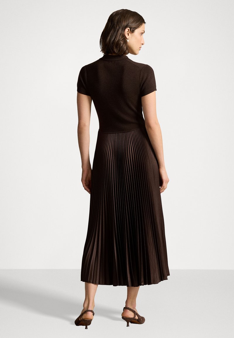 ralph lauren sweater bodice short sleeve dress Cobblestone Heather Knit Crew Neck Short Sleeve Dress