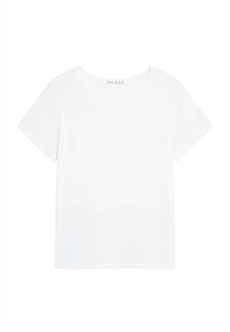OYSHO T-shirt basic wit OYSHO T-shirt basic wit