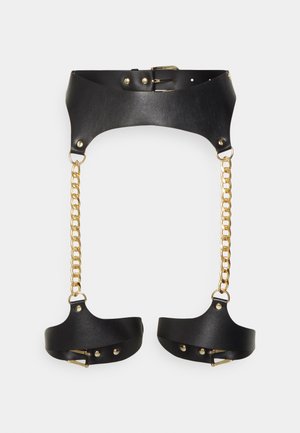 LOTUS THIGH HARNESS - Strømpeholdere - black/gold