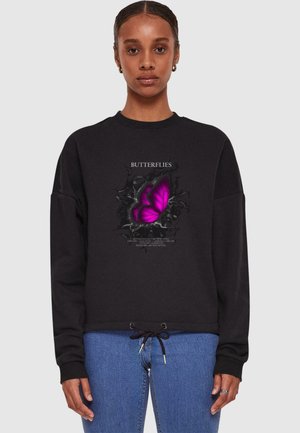 BUTTERFLIES CREWNECK - Sweatshirt - black