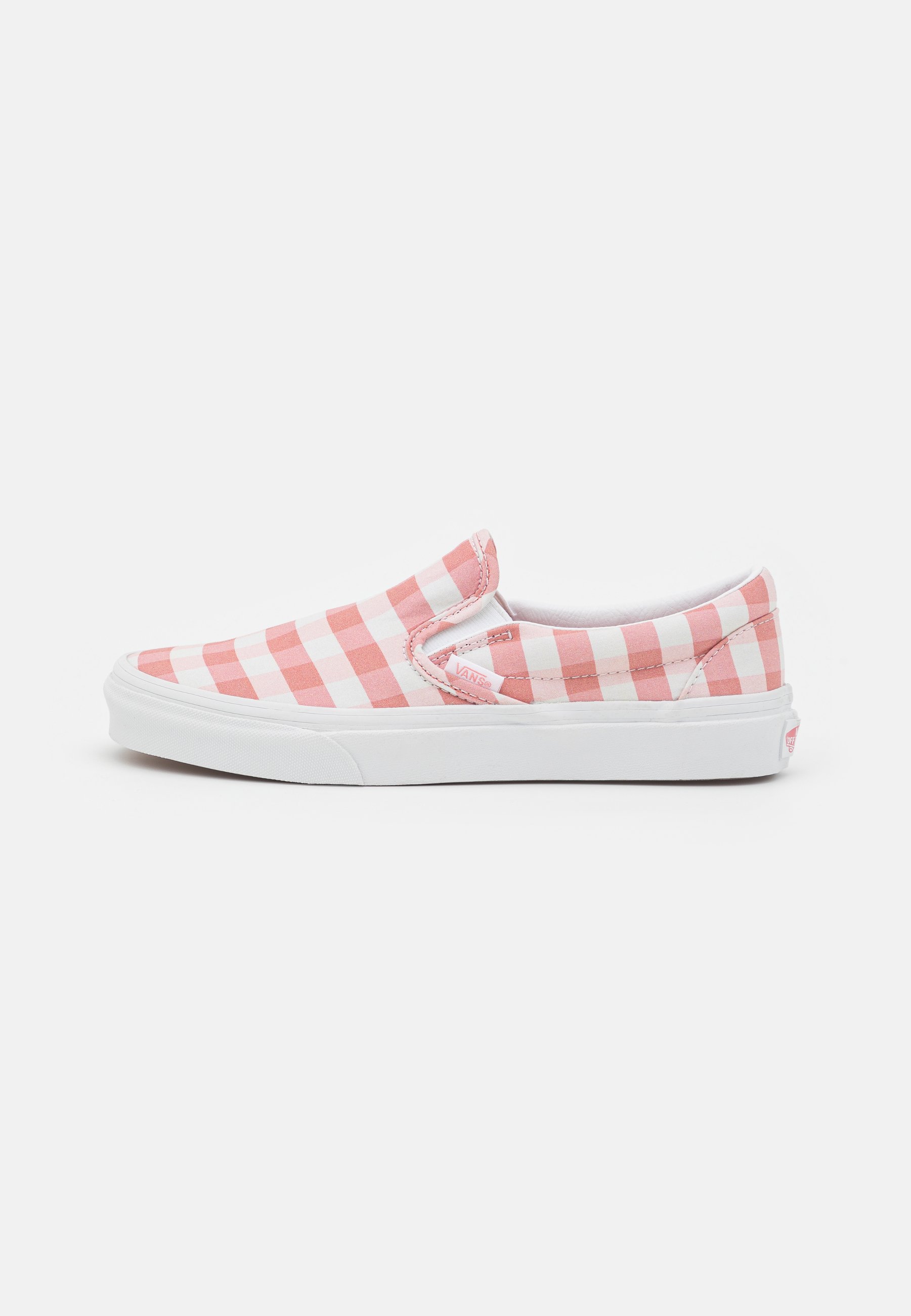 grey white checkered vans