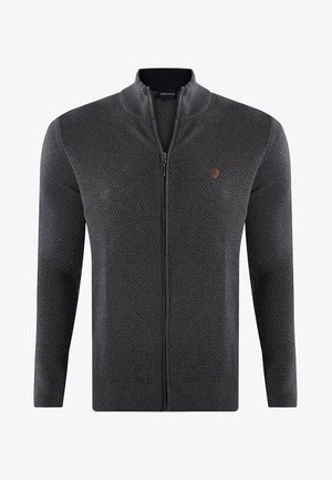 MEN'S FRONT FULL-ZIP CARDIGAN - Cardigan - antracite