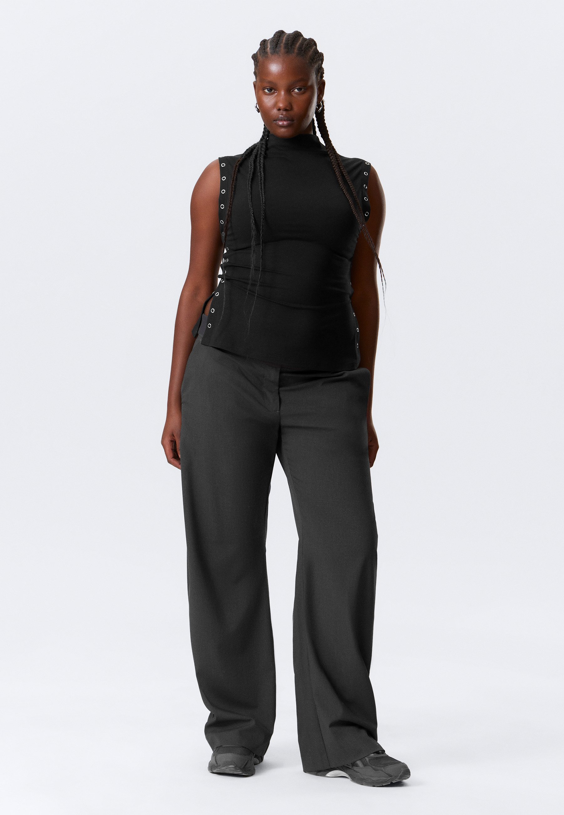 Weekday MOCK NECK - Top - black - Zalando.co.uk