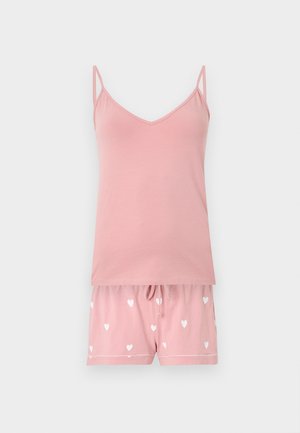 Anna Field, HEART CAMI SET - Pidžaamakomplekt - pink