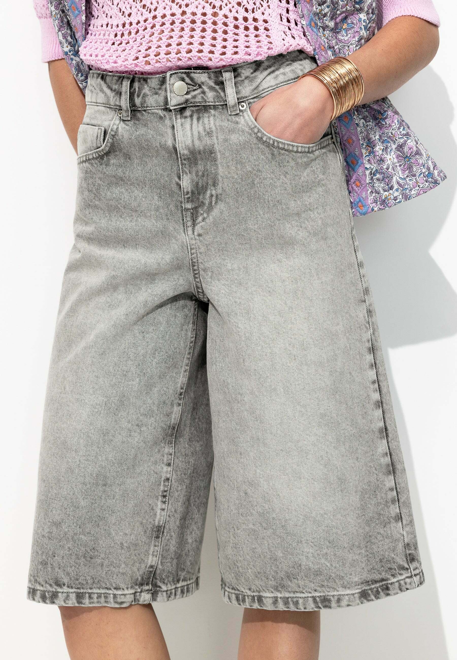 Shorts Pantacourt Femme Promod Cropped Trousers Short Jean Femme