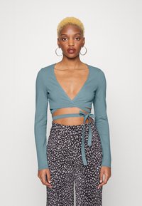 Even&Odd Petite Camisola de manga comprida - blue-grey