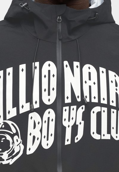 Μαύρο φούτερ με κουκούλα που διαθέτει μεγάλο λευκό τυπωμένο κείμενο και εικονογράφηση με θέμα το διάστημα, με ρυθμιζόμενα κορδόνια στο λαιμό.