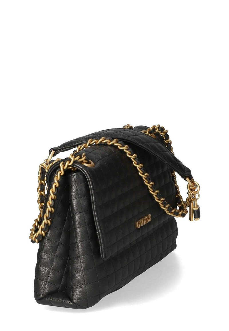 Sac à Main GUESS Nakieta - Bandoulière Noir Multi - Simili Cuir - Neuf Avec étiquettes