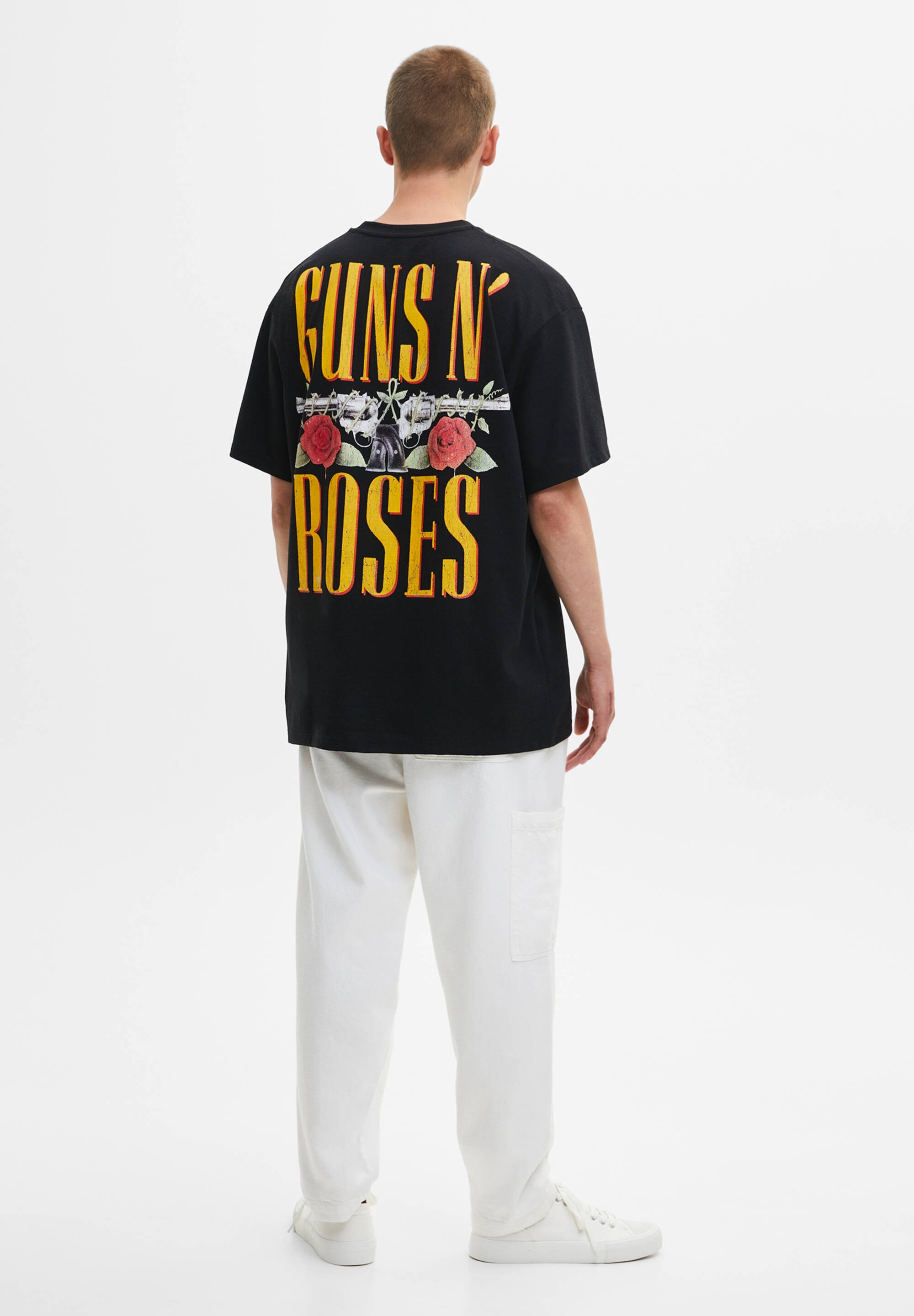 pull and bear t shirt guns n roses