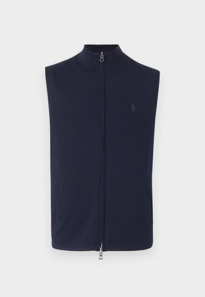 Waistcoat - navy/beige
