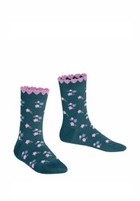 FALKE DITSY FLOWERS - Socken - peacock