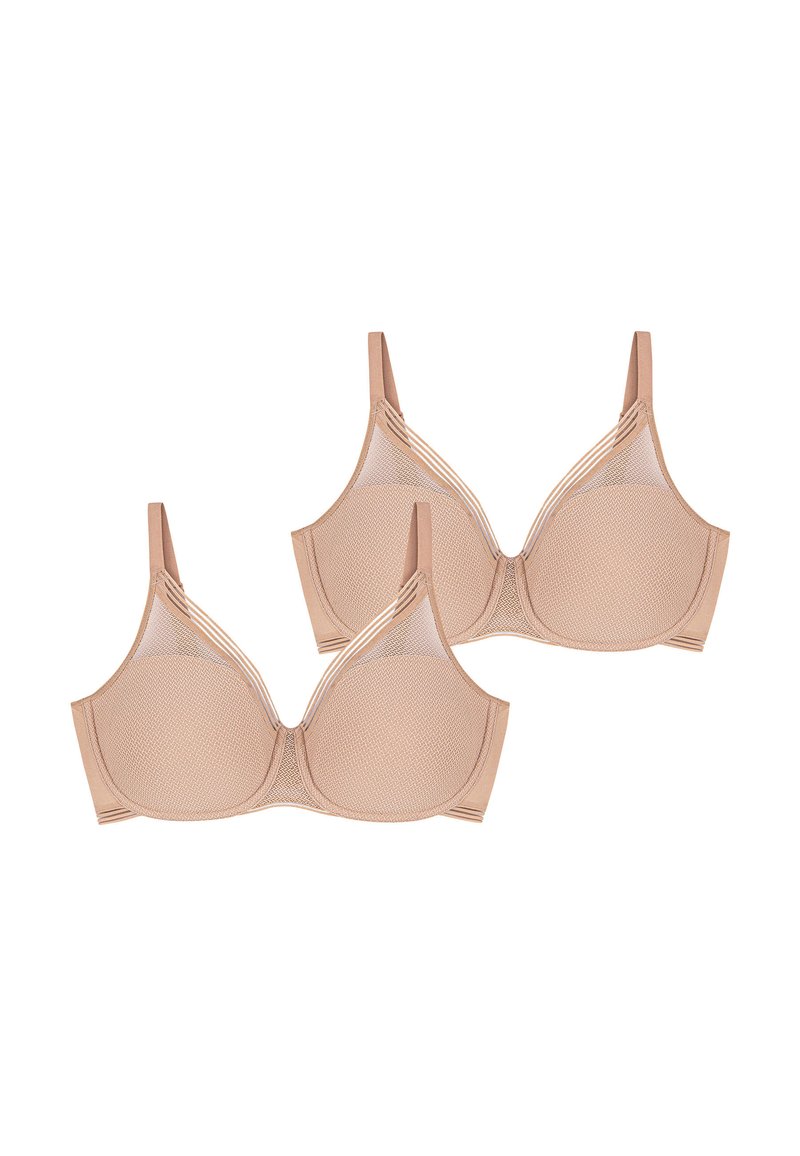 Triumph 2-PACK INFINITE SENSATION - Underwired bra - smooth beige/beige ...
