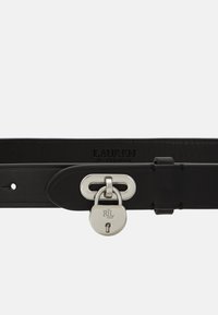 $595 NWT Ralph Lauren black leather padlock key belt M 33025497_fpx.tif?$filterlrg$&  main image 2