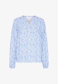 Unselected, blue chalk graphic print