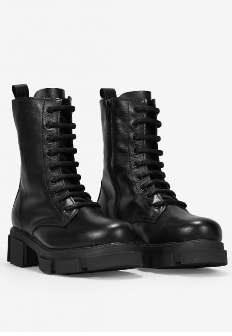 Bosanova BOTINES PIEL - Botines con cordones - black/negro - Zalando.es
