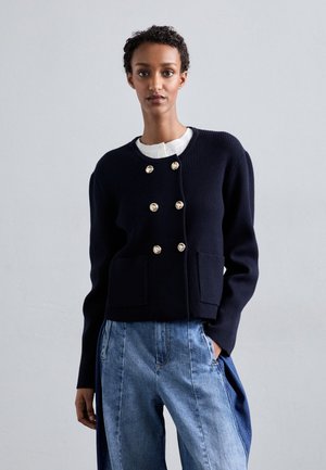 sandro CARDICOAT DOUBLE BOUTONNAGE  - Cardigan - marine
