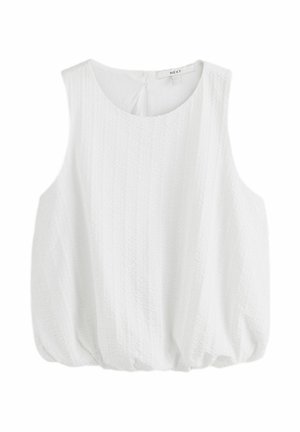 Next REGULAR FIT SLEEVELESS BUBBLE HEM  - Blouse - white