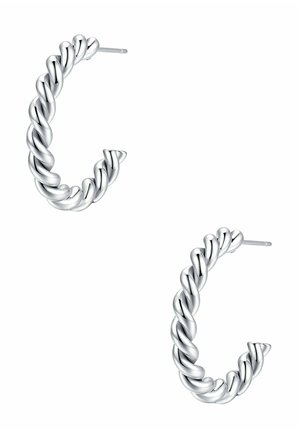 GEDREHTE TWIST CREOLEN - Boucles d'oreilles - silberfarben