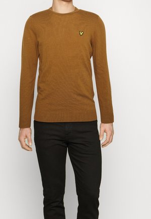 Stickad tröja - mustard yellow