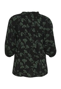 Kaffe Curve KCSIGRIDA - Blůza - black green flower print