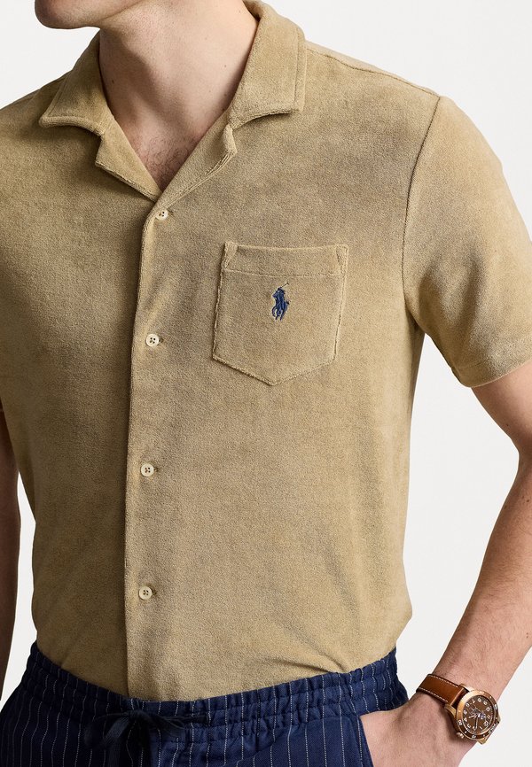 TERRY CAMP SHIRT - Shirt - coastal beige4